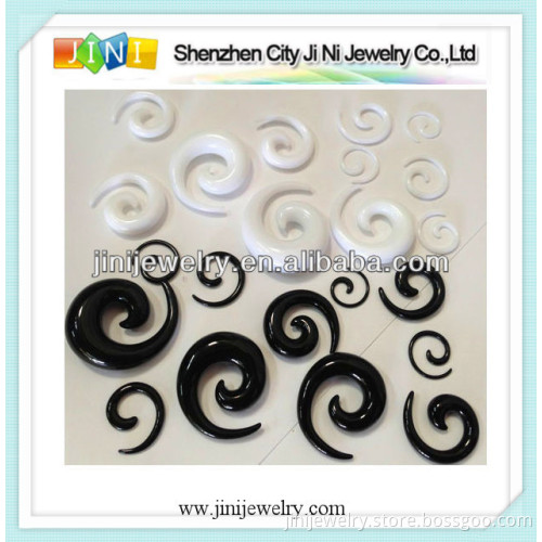 spiral ear plug body jewelry